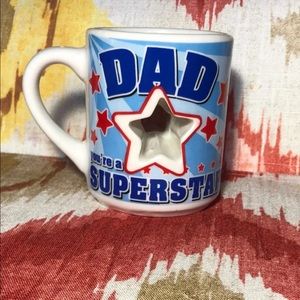 Father’s Day Superstar Blue White Coffee Mug Tea